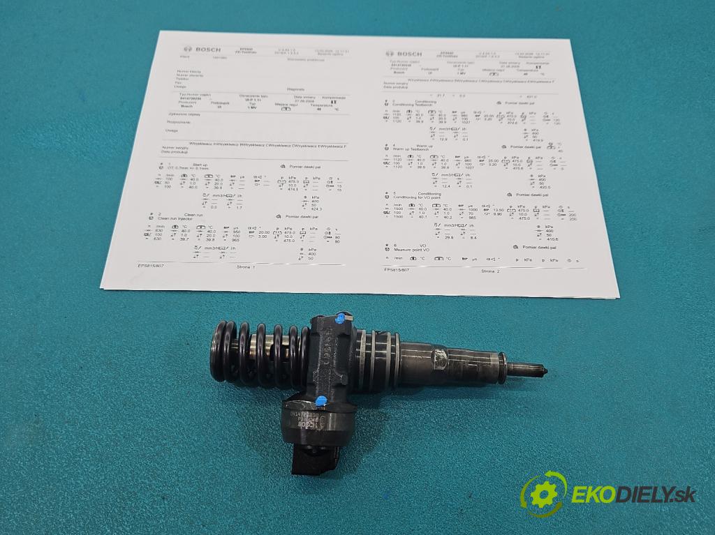 Audi A4 B7 2004-2008 1.9 TDI 116 hp manual 85 kW 1896 cm3 5- vstřikovací čerpadlo 0414720230 (Vstřikovač paliva)