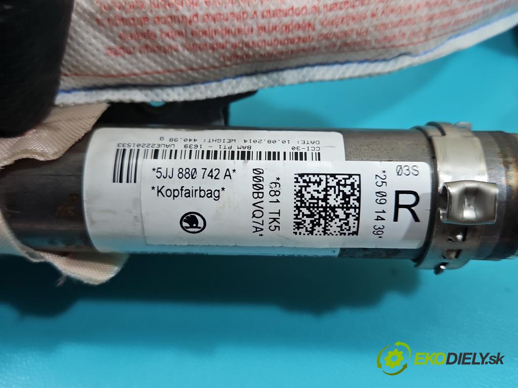 Skoda Rapid 2012-2019 1.6 tdi 90 HP manual 66 kW 1598 cm3 5- clona pravé 5JJ880742A
