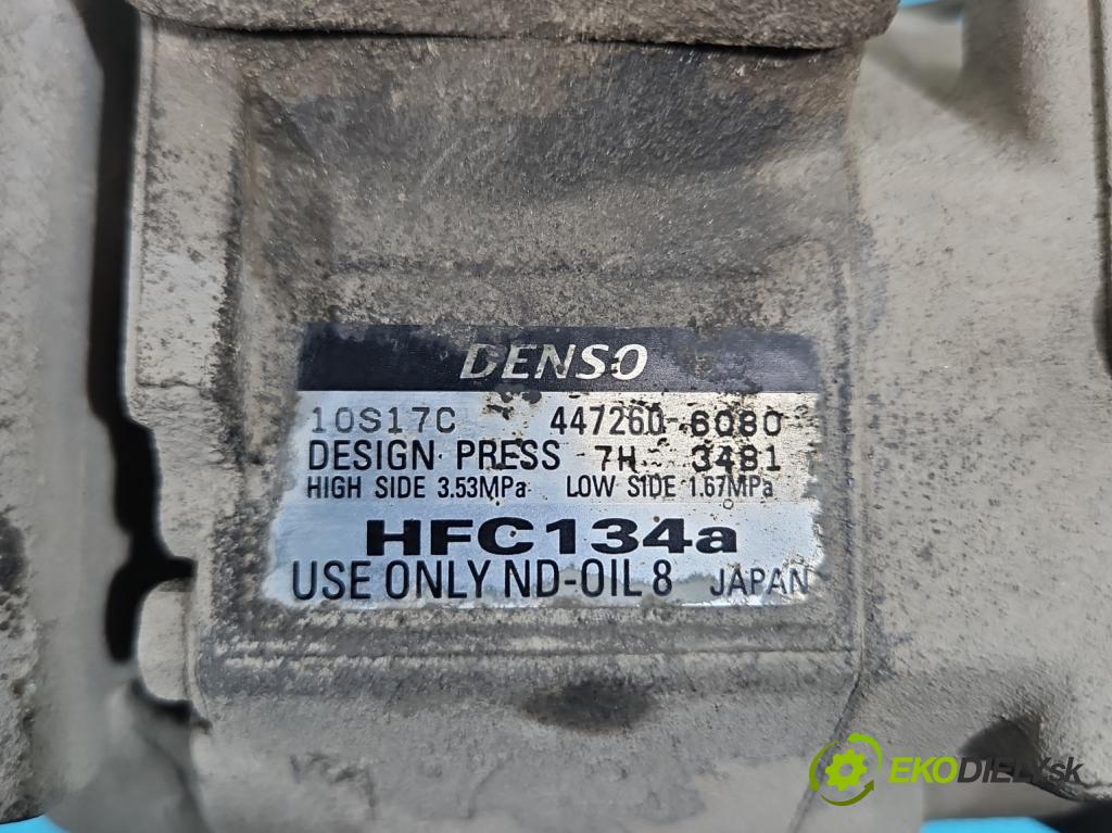 Honda CR-V II 2001-2006 2.2 i-CTDi 140 HP manual 103 kW 2204 cm3 5- Kompresor: klimatizácie 447260-6080 (Kompresor klimatizácie)