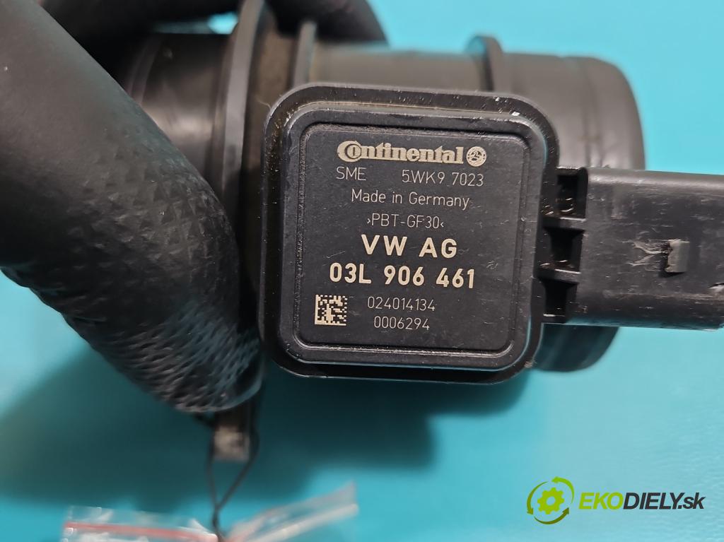 Skoda Rapid 2012-2019 1.6 tdi 90 HP manual 66 kW 1598 cm3 5- průtokoměr: 03L906461 (Váha vzduchu)