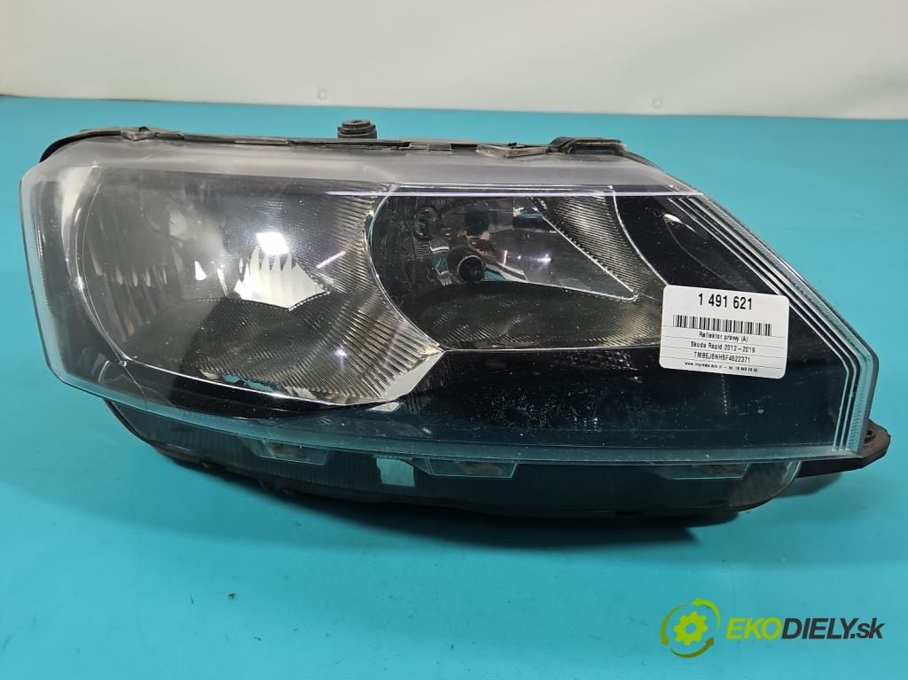 Skoda Rapid 2012-2019 1.6 tdi 90 HP manual 66 kW 1598 cm3 5- Reflektor: pravý 5JB941016 (Svetlo predné pravé)