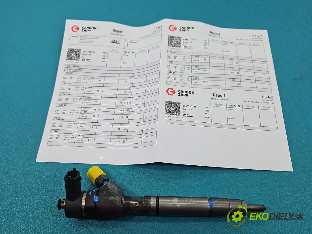 Honda CR-V II 2001-2006 2.2 i-CTDi 140 HP manual 103 kW 2204 cm3 5- vstrek 0445110296 (Vstrekovač paliva)