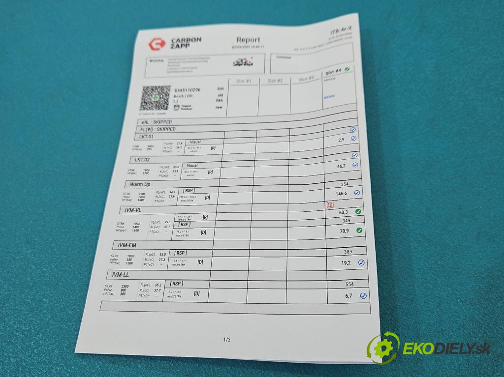 Honda CR-V II 2001-2006 2.2 i-CTDi 140 HP manual 103 kW 2204 cm3 5- vstrek 0445110296 (Vstrekovač paliva)