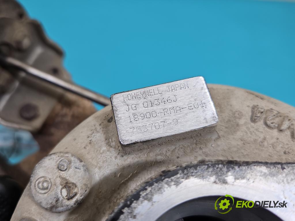 Honda CR-V II 2001-2006 2.2 i-CTDi 140 hp manual 103 kW 2204 cm3 5- Turbodmychadlo 753707-9 (Kompletní turbodmychadlo)