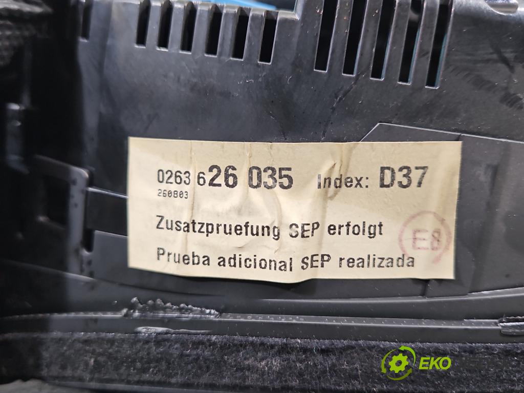 Audi A4 B6 2000-2004 1.9 tdi 101 HP manual 74 kW 1896 cm3 4- prístrojovka/ budíky 0263626035 (Prístrojová doska)