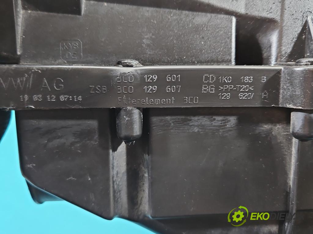 Vw Passat B7 2010-2014 2.0 tdi 140 HP automatic 103 kW 1968 cm3 5- obal filtra vzduchu 3C0129601CD (Obal vzduchového filtra)