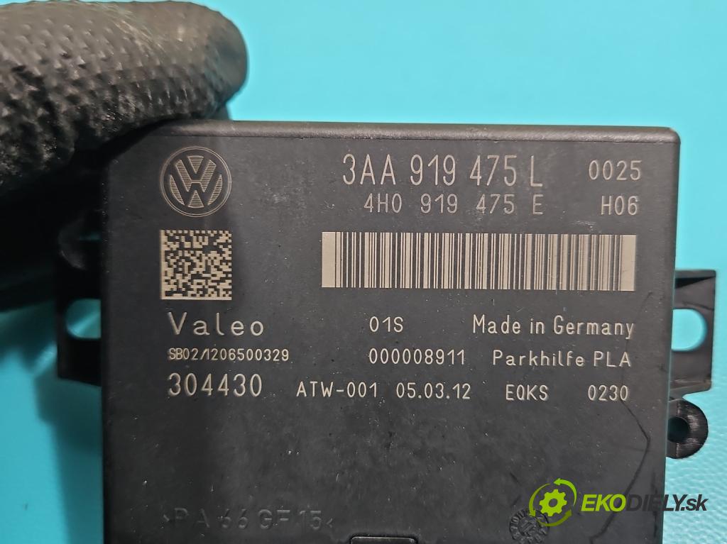 Vw Passat B7 2010-2014 2.0 tdi 140 HP automatic 103 kW 1968 cm3 5- riadiaca jednotka parkovaní: 3AA919475L