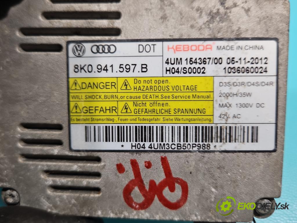 Vw Passat B7 2010-2014 2.0 tdi 140 hp automatic 103 kW 1968 cm3 5- měnič xenon 8K0941597B (Řídící jednotka xenonu)