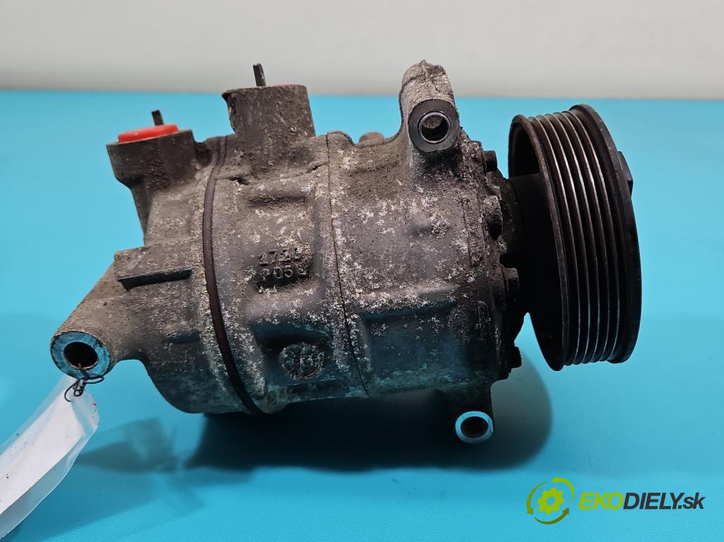 Skoda Rapid 2012-2019 1.6 tdi 90 HP manual 66 kW 1598 cm3 5- Kompresor: klimatizácie 5Q0820803E (Kompresor klimatizácie)