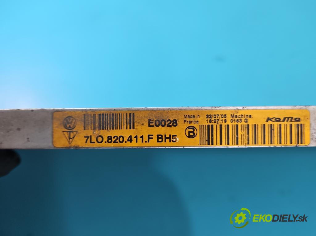 Porsche Cayenne I 2002-2010 3.2 V6 250 HP automatic 184 kW 3189 cm3 5- chladič klimatizácie 7L0820411F (Chladič klimatizácie)