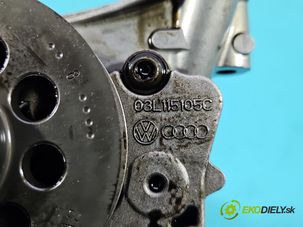 Skoda Rapid 2012-2019 1.6 tdi 90 HP manual 66 kW 1598 cm3 5- čerpadlo oleja: 03L115105C (Olejová pumpa)