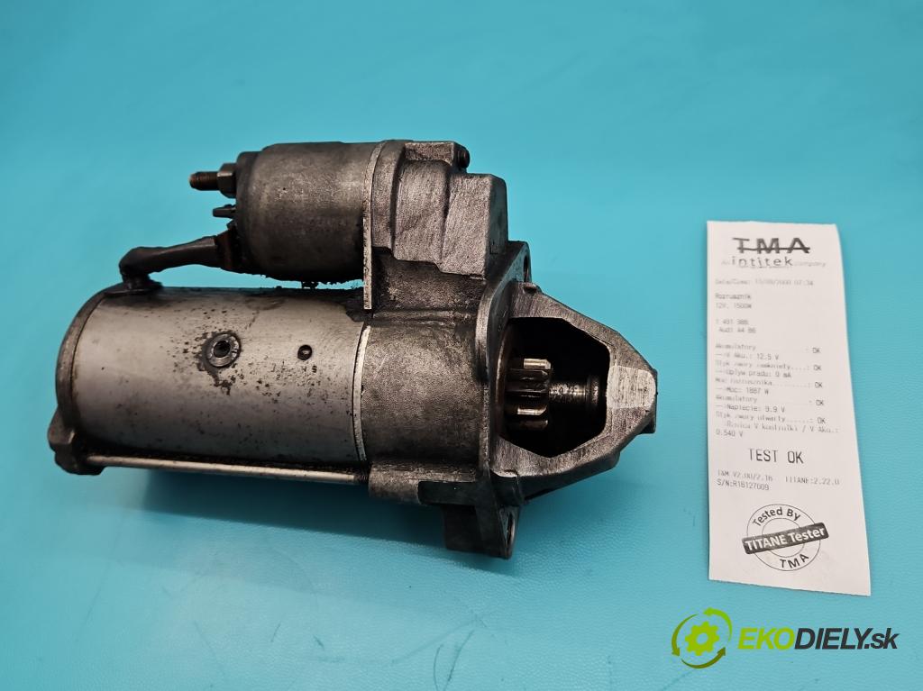 Audi A4 B6 2000-2004 1.9 tdi 101 HP manual 74 kW 1896 cm3 4- štartér 068911024E (Štartér)