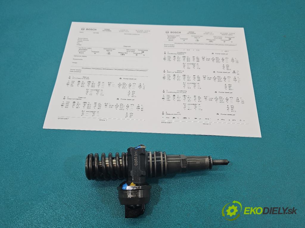 Audi A4 B6 2000-2004 1.9 tdi 101 HP manual 74 kW 1896 cm3 4- vstrekovacie čerpadlo 0414720037 (Vstrekovač paliva)