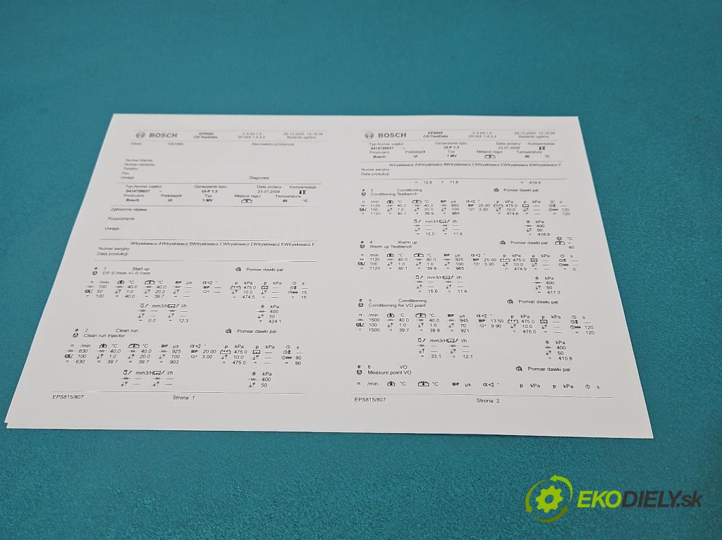 Audi A4 B6 2000-2004 1.9 tdi 101 HP manual 74 kW 1896 cm3 4- vstrekovacie čerpadlo 0414720037 (Vstrekovač paliva)