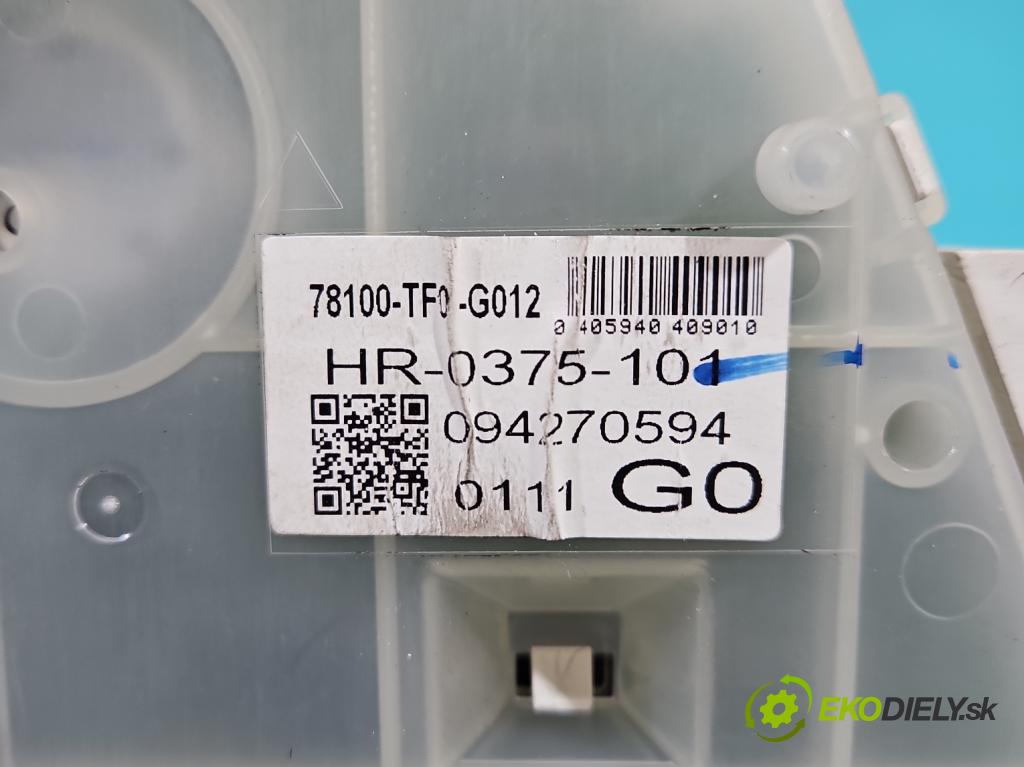 Honda Jazz III 2008-2014 1.3 16V 99 HP manual 73 kW 1339 cm3 5- prístrojovka/ budíky 78100-TF0-G012 (Prístrojová doska)