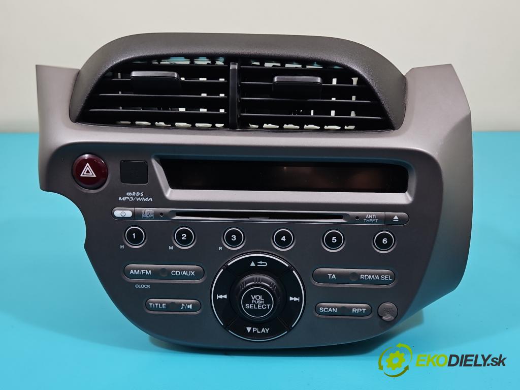 Honda Jazz III 2008-2014 1.3 16V 99 HP manual 73 kW 1339 cm3 5- Radio originál 39101-TF0-G212-M1