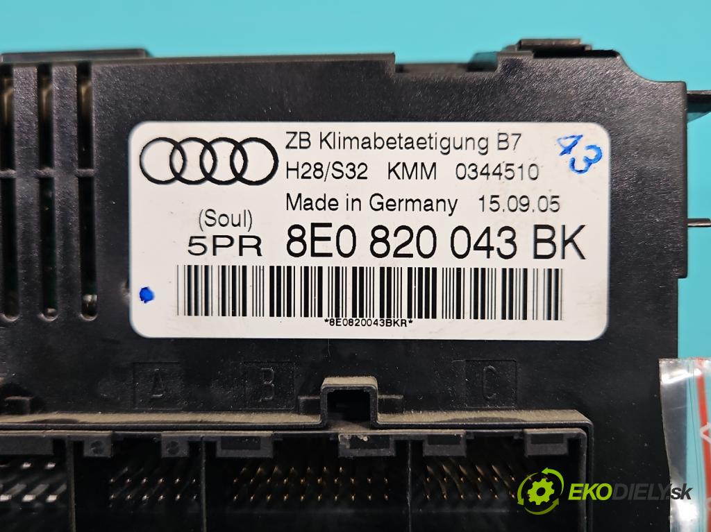 Audi A4 B7 2004-2008 1.9 tdi 116 HP manual 85 kW 1896 cm3 5- panel kúrenia 8E0820043BK