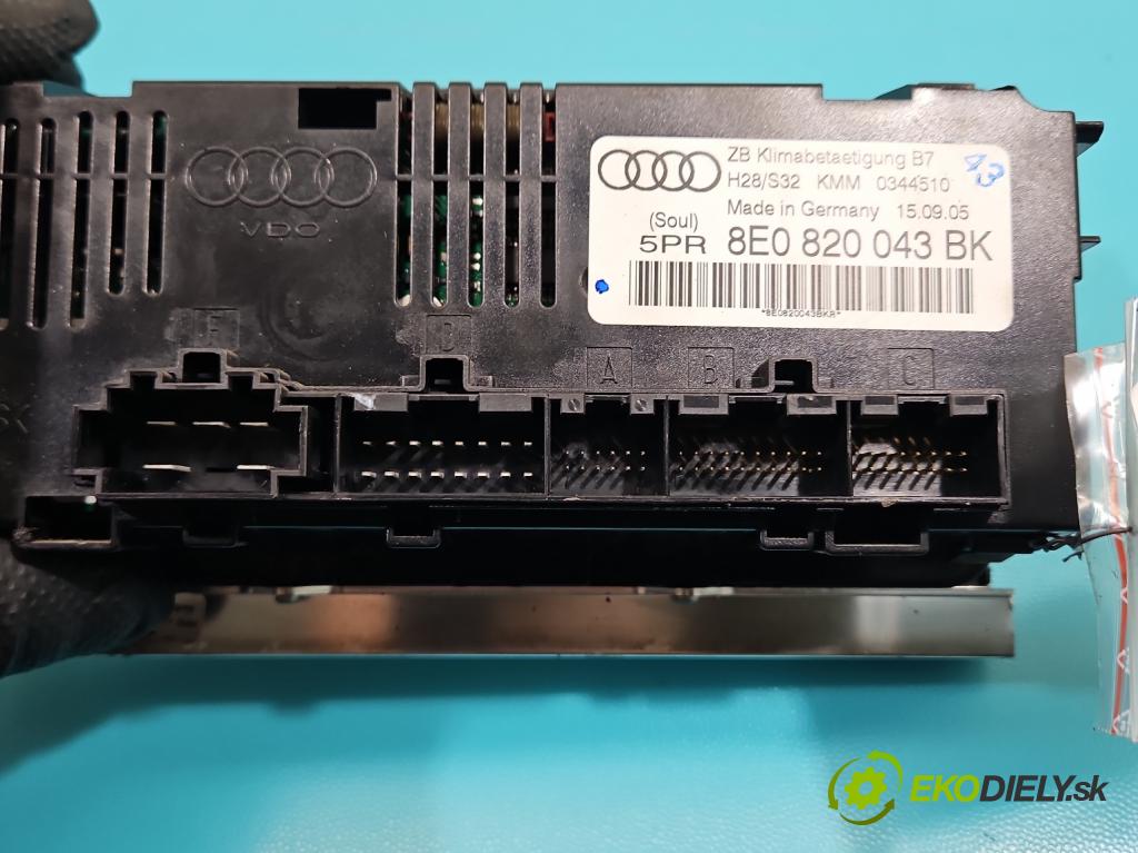 Audi A4 B7 2004-2008 1.9 tdi 116 HP manual 85 kW 1896 cm3 5- panel kúrenia 8E0820043BK