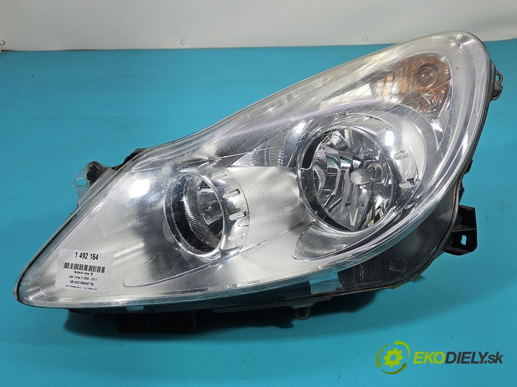Opel Corsa D 2006-2014 1.2 16V 80 hp manual 59 kW 1229 cm3 5- světlo levý 13186381 (Klika dveří ostatní)