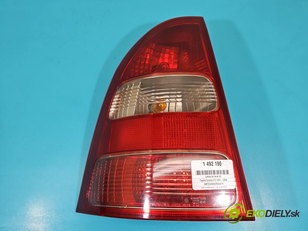 Toyota Corolla E12 2001-2009 2.0 D4D 90 hp manual 66 kW 1995 cm3 5- světlo zadní levé  (Klika dveří ostatní)