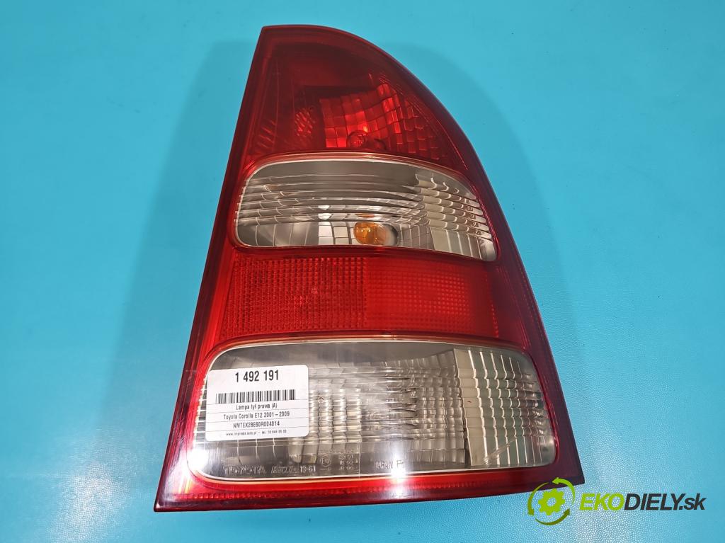 Toyota Corolla E12 2001-2009 2.0 D4D 90 hp manual 66 kW 1995 cm3 5- světlo zadní pravé  (Klika dveří ostatní)