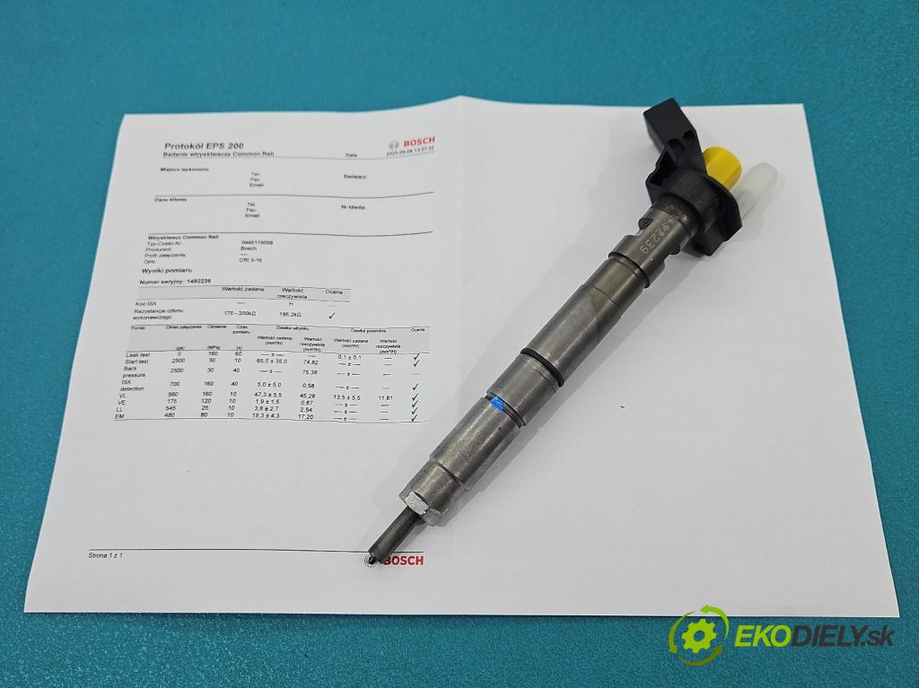 Audi A5 8T 2007-2016 3.0 tdi V6 239KM manual 176 kW 2967 cm3 2- vstrek 0445115058 (Vstrekovač paliva)