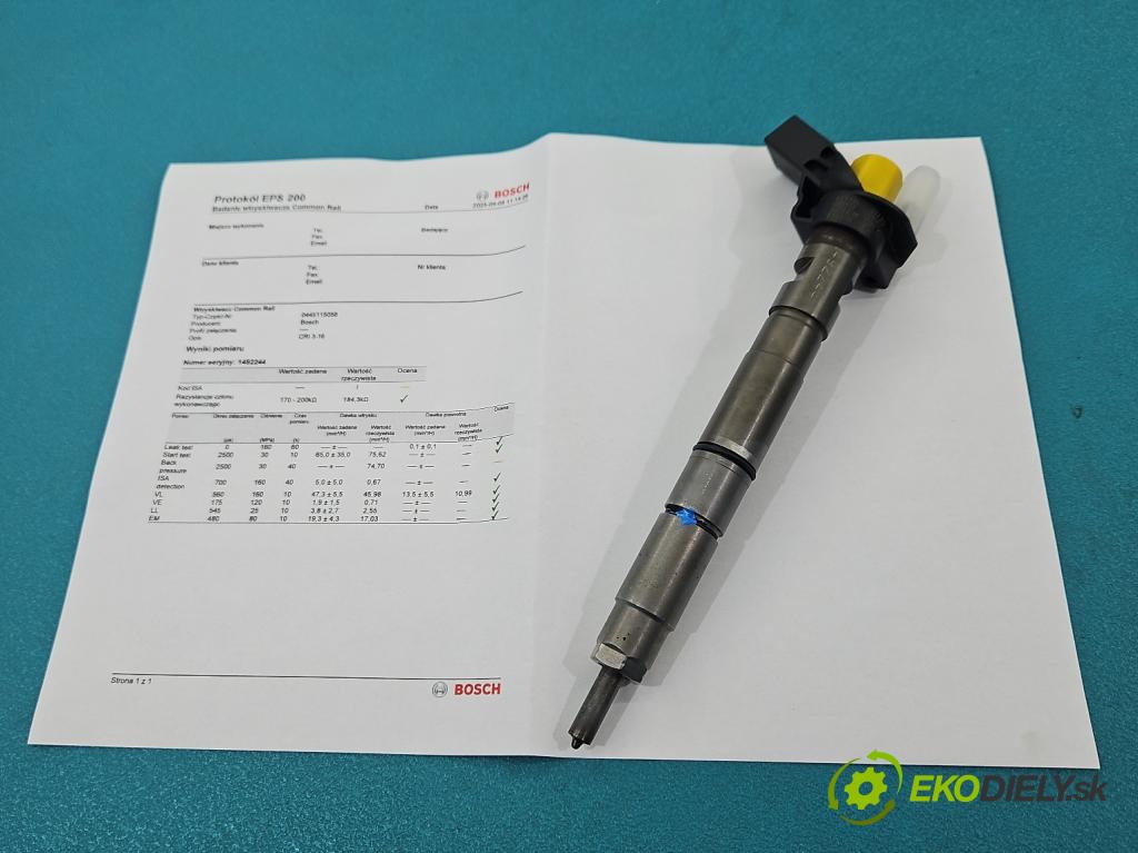 Audi A5 8T 2007-2016 3.0 tdi V6 239KM manual 176 kW 2967 cm3 2- vstrek 0445115058 (Vstrekovač paliva)