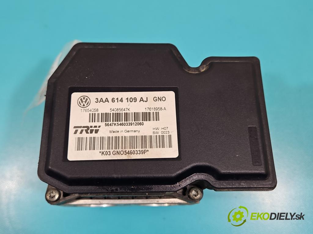 Vw Passat B7 2010-2014 2.0 tdi 140 HP automatic 103 kW 1968 cm3 5- čerpadlo abs 3AA614109AJ (Pumpa ABS)