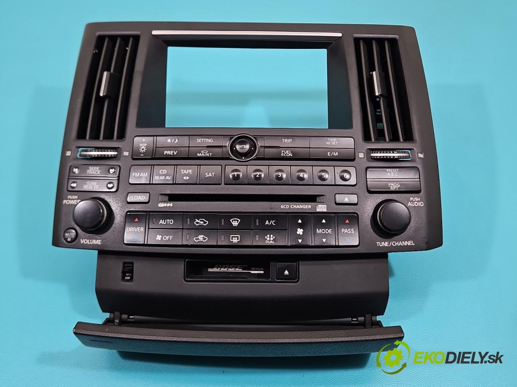 Infiniti FX I 2003-2008 3.5 V6 280KM: automatic 206 kW 3498 cm3 5- Radio originál 28395CG000