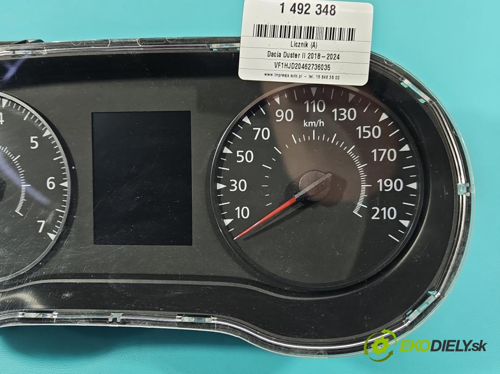 Dacia Duster II 2018-2024 1.6 16V 114 HP manual 84 kW 1598 cm3 5- prístrojovka/ budíky A2C11457210 (Prístrojová doska)