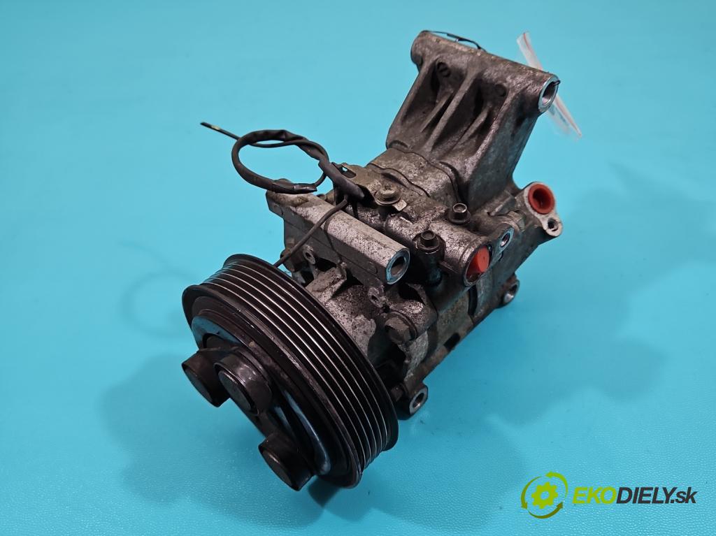Mazda 2 II 2007-2014 1.3 16V 75 HP manual 55 kW 1349 cm3 5- Kompresor: klimatizácie V09A1AA4AK (Kompresor klimatizácie)