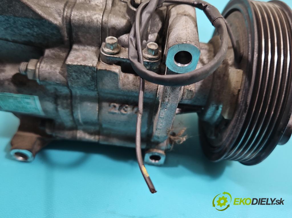 Mazda 2 II 2007-2014 1.3 16V 75 HP manual 55 kW 1349 cm3 5- Kompresor: klimatizácie V09A1AA4AK (Kompresor klimatizácie)