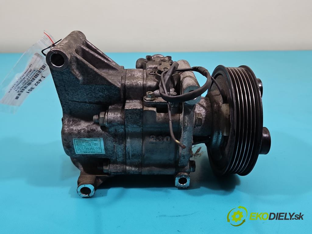 Mazda 2 II 2007-2014 1.3 16V 75 HP manual 55 kW 1349 cm3 5- Kompresor: klimatizácie V09A1AA4AK (Kompresor klimatizácie)