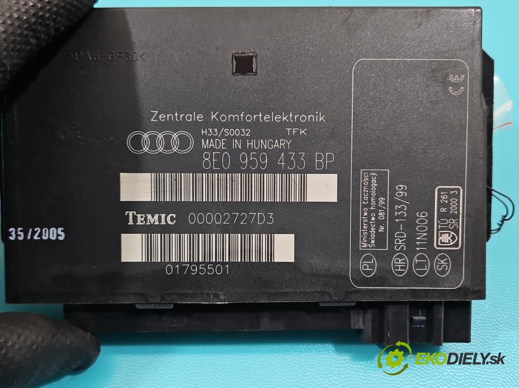 Audi A4 B7 2004-2008 1.9 tdi 116 hp manual 85 kW 1896 cm3 5- řídící jednotka komfortu 8E0959433BP