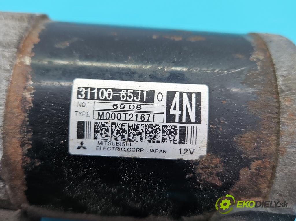 Suzuki Grand Vitara II 2005-2014 2.0 16V 140 HP manual 103 kW 1995 cm3 5- štartér M000T21671 (Štartér)