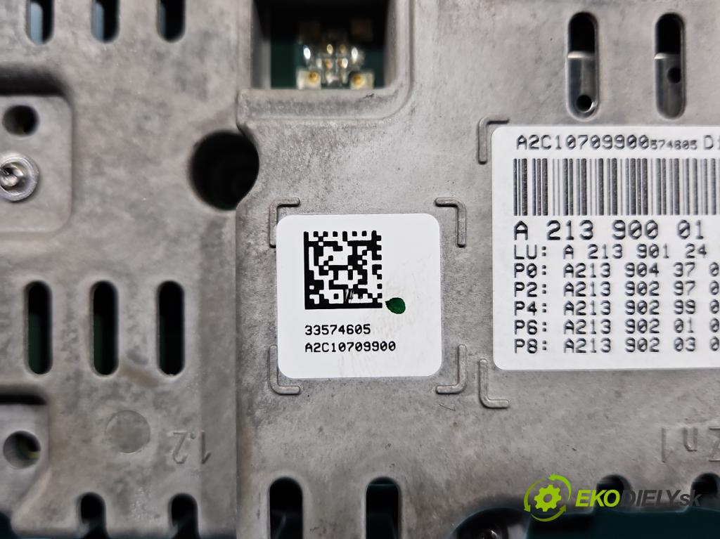 Mercedes E W213 2016-2023 2.0 CDI 194KM: automatic 143 kW 1950 cm3 5- prístrojovka/ budíky A2139000110 (Prístrojová doska)