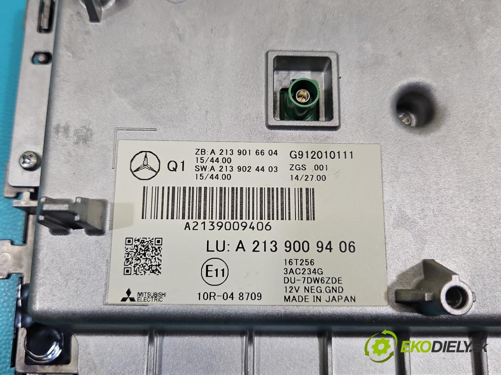 Mercedes E W213 2016-2023 2.0 CDI 194KM: automatic 143 kW 1950 cm3 5- Zobrazit: A2139009406 (Prístrojová doska)