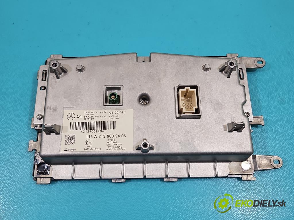 Mercedes E W213 2016-2023 2.0 CDI 194KM: automatic 143 kW 1950 cm3 5- Zobrazit: A2139009406 (Prístrojová doska)
