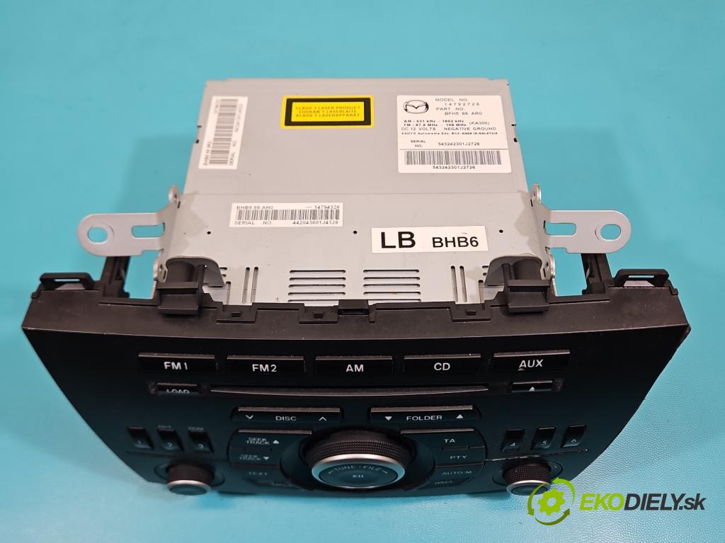 Mazda 3 II BL 2008-2013 1.6 CiTD 116 HP manual 85 kW 1560 cm3 5- Radio originál 14792726