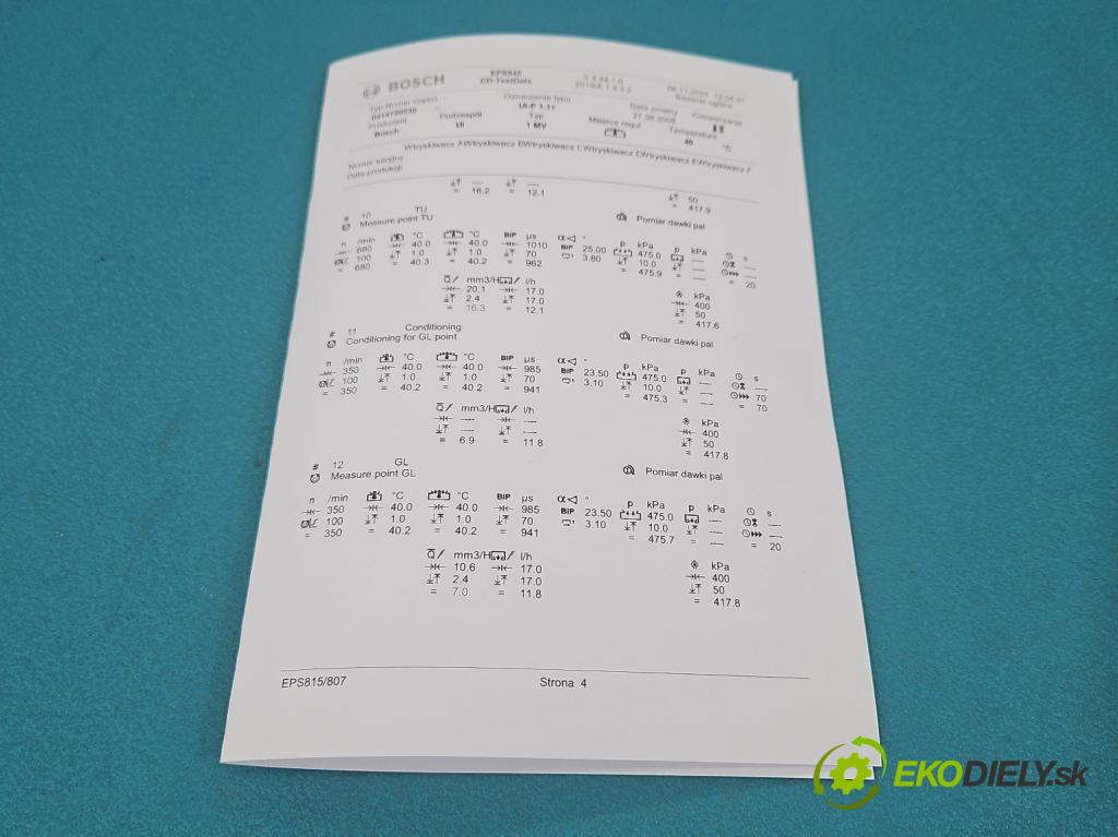 Audi A4 B7 2004-2008 1.9 tdi 116 hp manual 85 kW 1896 cm3 5- vstřikovací čerpadlo 0414720230 (Vstřikovač paliva)