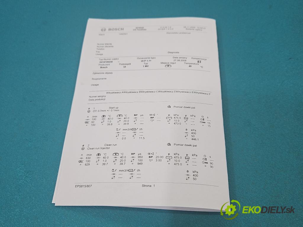 Audi A4 B7 2004-2008 1.9 tdi 116 hp manual 85 kW 1896 cm3 5- vstřikovací čerpadlo 0414720230 (Vstřikovač paliva)