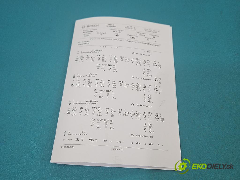 Audi A4 B7 2004-2008 1.9 tdi 116 hp manual 85 kW 1896 cm3 5- vstřikovací čerpadlo 0414720230 (Vstřikovač paliva)
