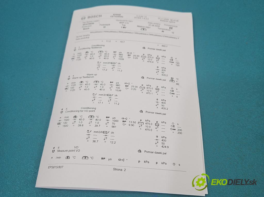 Audi A4 B7 2004-2008 1.9 tdi 116 HP manual 85 kW 1896 cm3 5- vstrekovacie čerpadlo 0414720230 (Vstrekovač paliva)