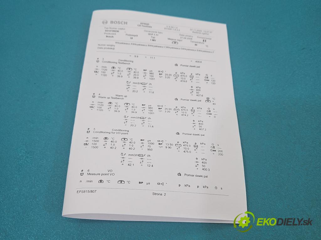 Audi A4 B7 2004-2008 1.9 tdi 116 HP manual 85 kW 1896 cm3 5- vstrekovacie čerpadlo 0414720230 (Vstrekovač paliva)