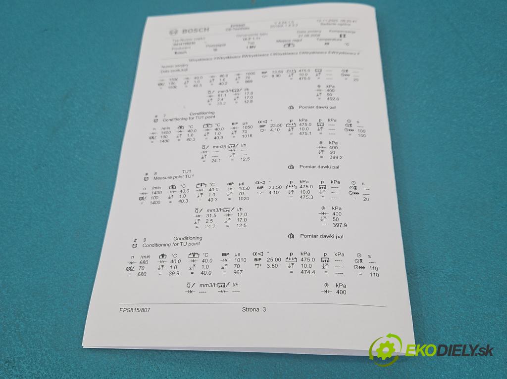 Audi A4 B7 2004-2008 1.9 tdi 116 HP manual 85 kW 1896 cm3 5- vstrekovacie čerpadlo 0414720230 (Vstrekovač paliva)