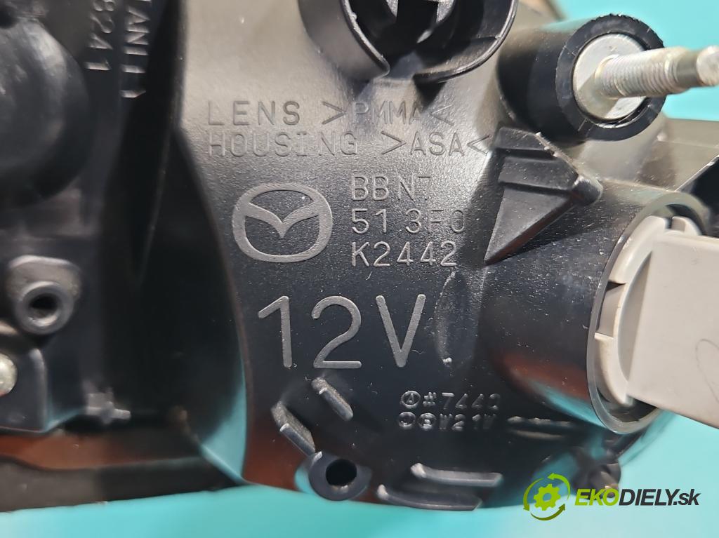 Mazda 3 II BL 2008-2013 1.6 CiTD 116 hp manual 85 kW 1560 cm3 5- světlo zadní pravé P8241R (Klika dveří ostatní)