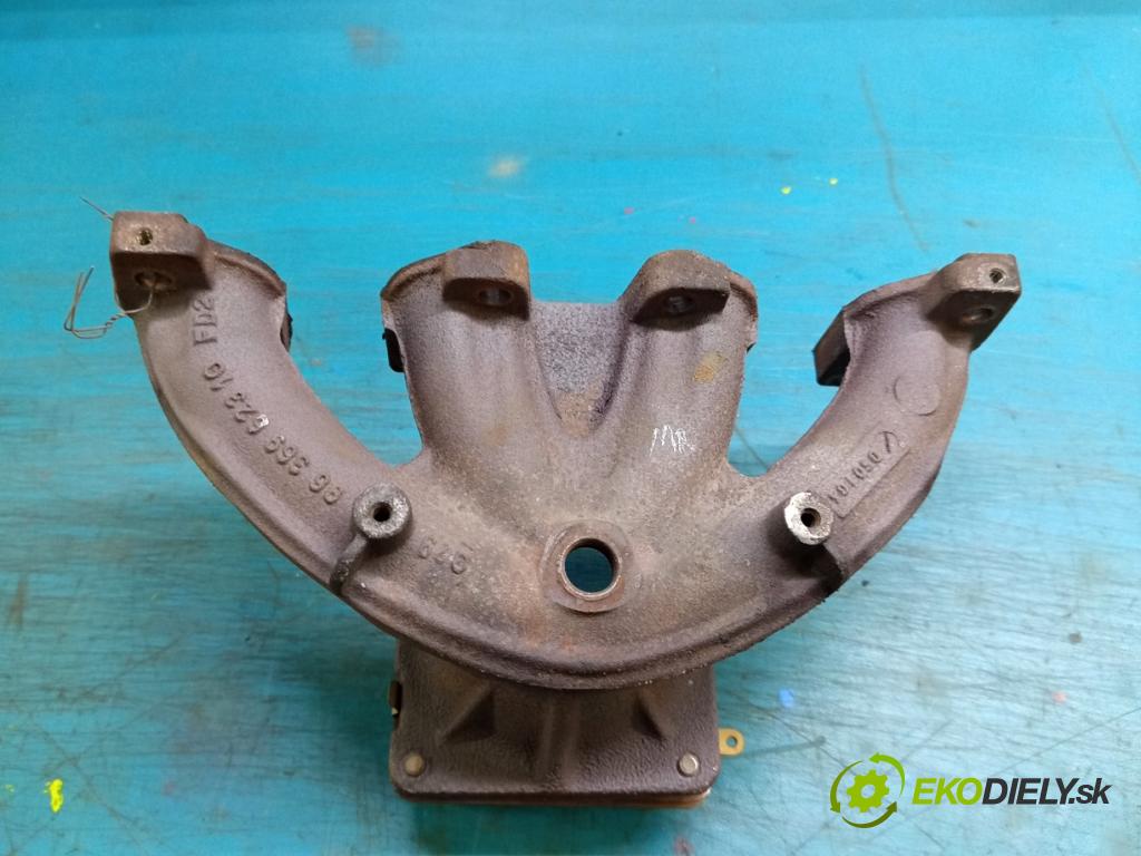 Peugeot 206 1.1 8V 60 hp manual 44.1 kW 1124 cm3 5- potrubí výfuk 9636962310 (Výfukové potrubí)