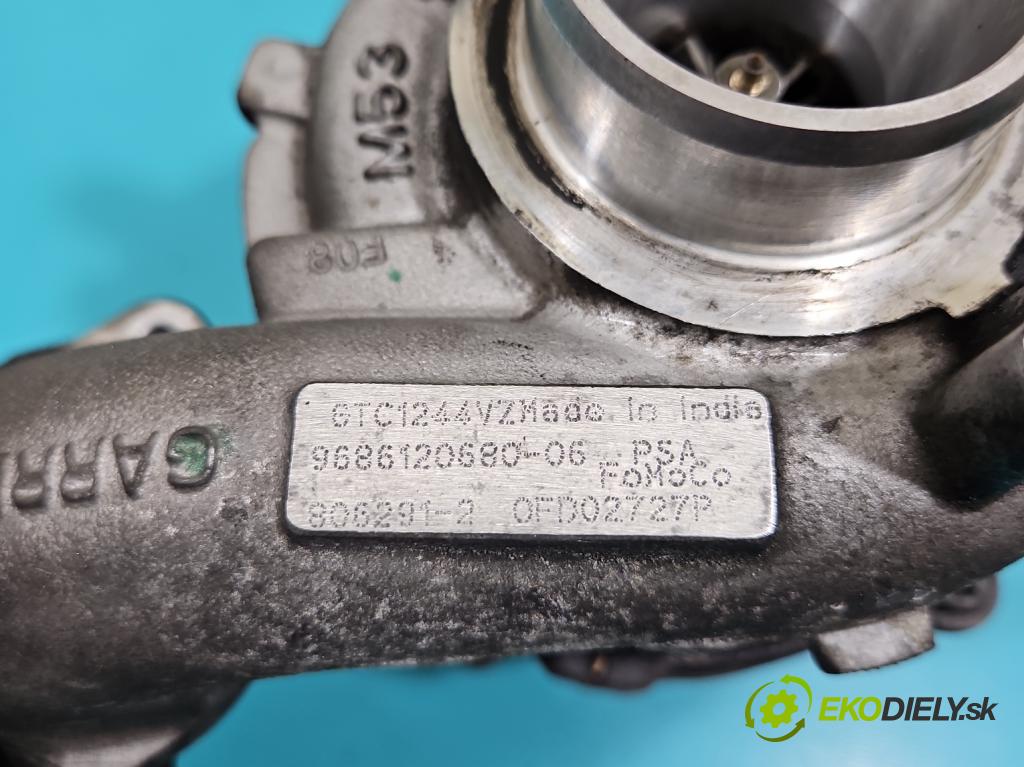 Mazda 3 II BL 2008-2013 1.6 CiTD 116 hp manual 85 kW 1560 cm3 5- Turbodmychadlo 806291-2 (Kompletní turbodmychadlo)