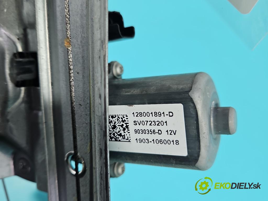 Dacia Duster II 2018-2024 1.6 16V 114 HP manual 84 kW 1598 cm3 5- mechanizmus okna predné pravý 128001891-D