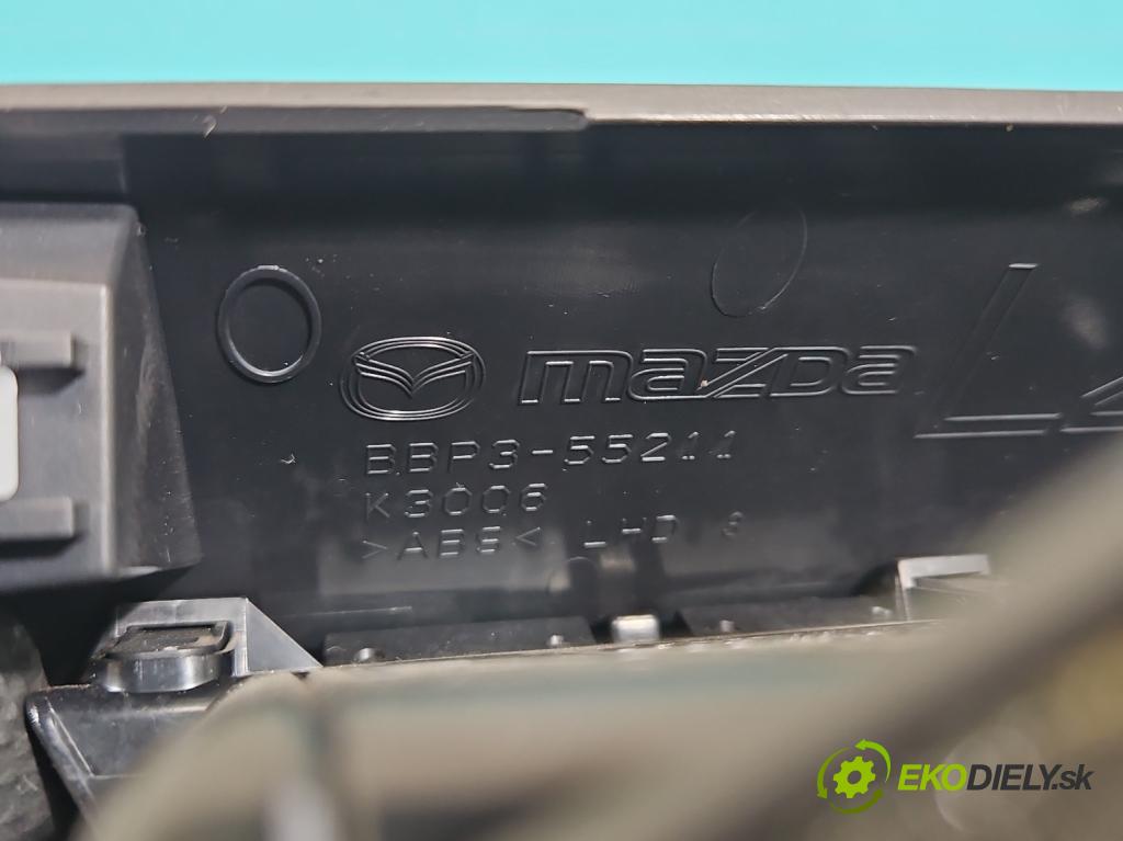Mazda 3 II BL 2008-2013 1.6 CiTD 116 HP manual 85 kW 1560 cm3 5- Mřížka: kúrenia stredová BBP3-55211 (Mriežka kúrenia (fukár))